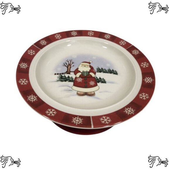 Upcycled Coffee Mug Candle Holder, Christmas Santa  Jewelry Tray, Bracelet Dish - Picture 3 of 4